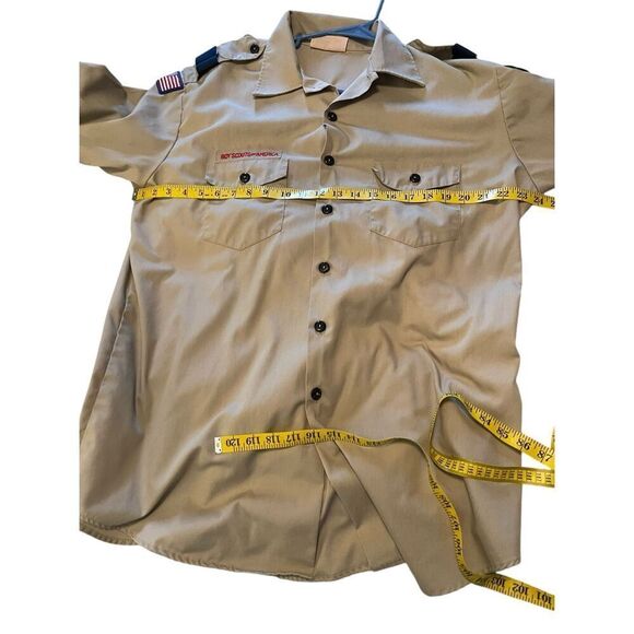 Boy Scouts of America Men Gray Short Sleeve Official‎ Vented Uniform Shirt XL - Picture 4 of 9